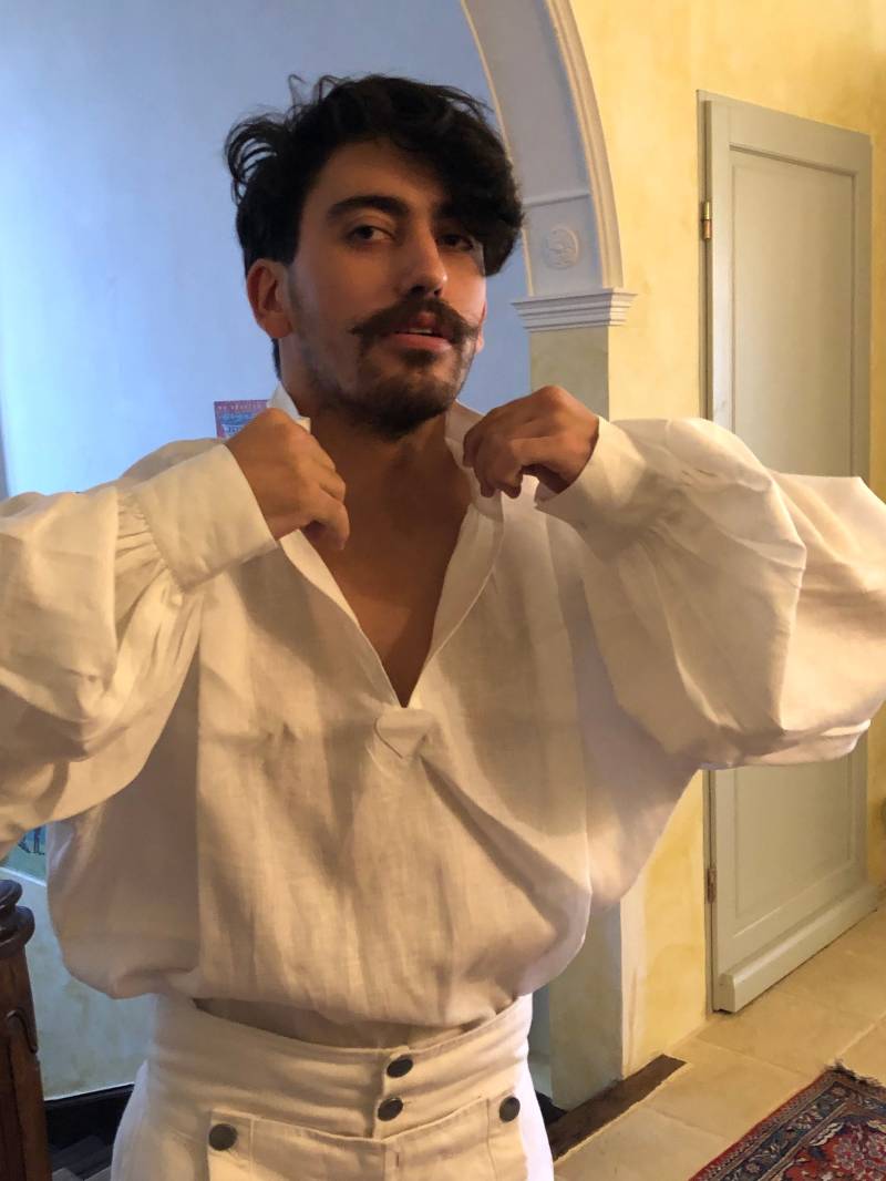 Leinenhemd Für Männer Aus Dem 17./18. Jahrhundert von RoseGalante