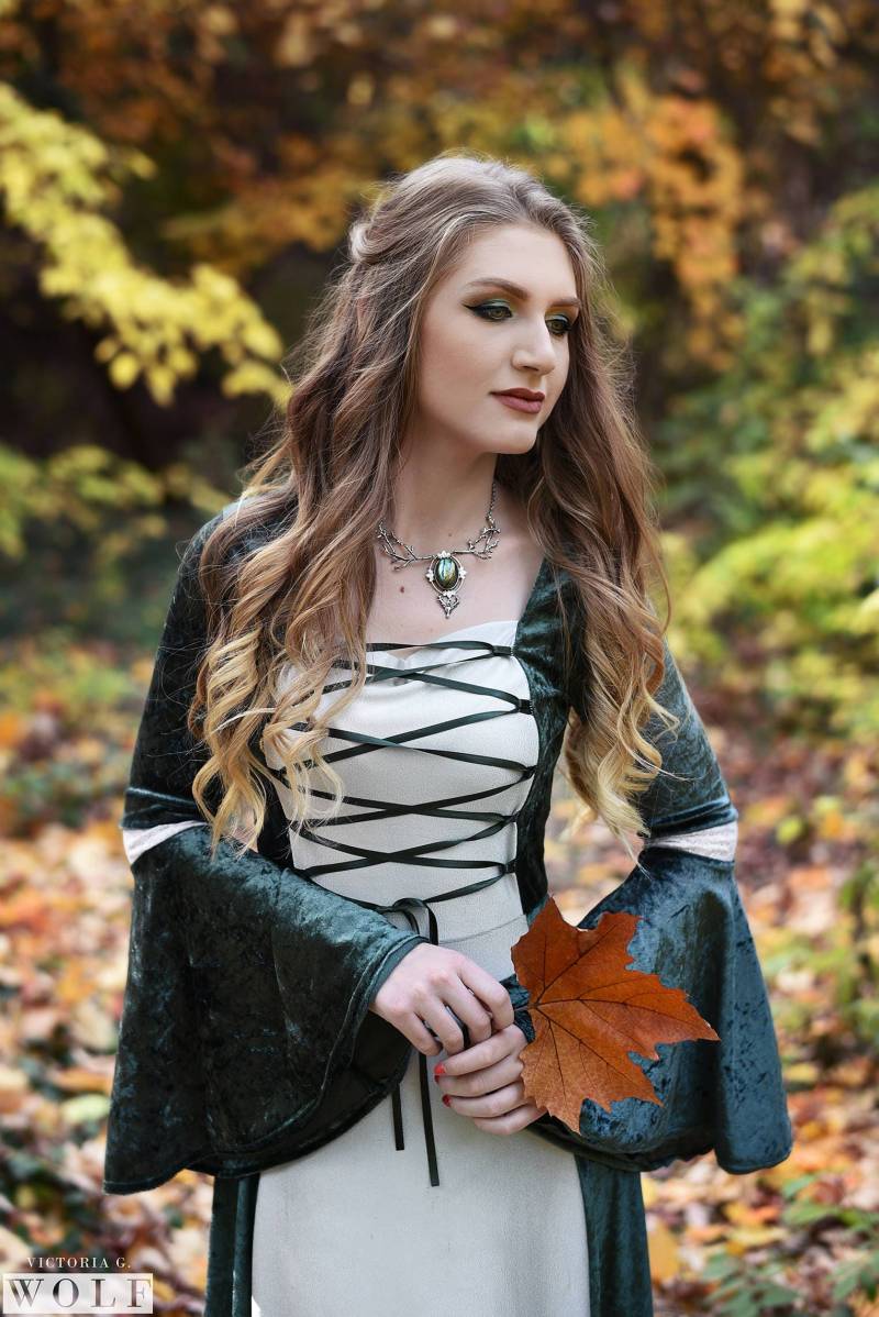 Samt Mittelalter Kleid Renaissance Elfen Kleid, Fantasy Kostüm Samt Mittelalter Kleid Renaissance Elfen Kleid, Fantasy Kostüm von RoseOfTheFlames
