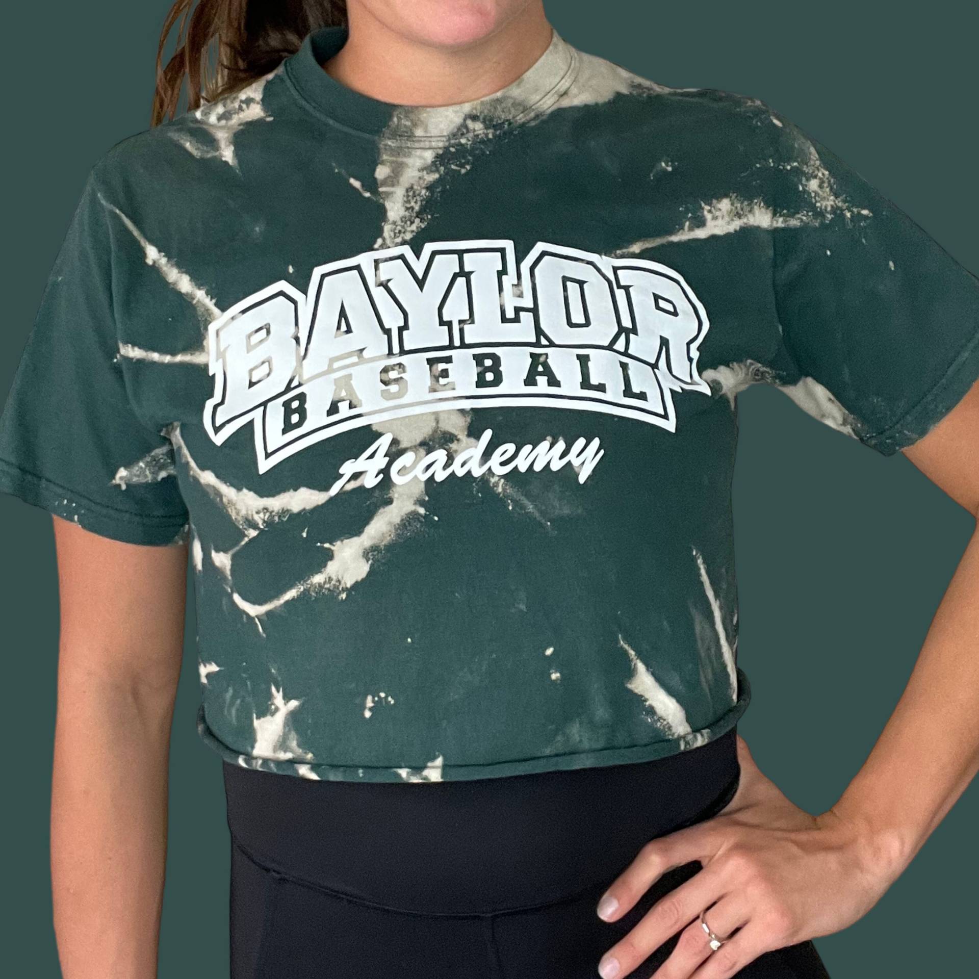 Baylor Baseball Cropped Tshirt | Bears Waco Texas von RosePetalsSage