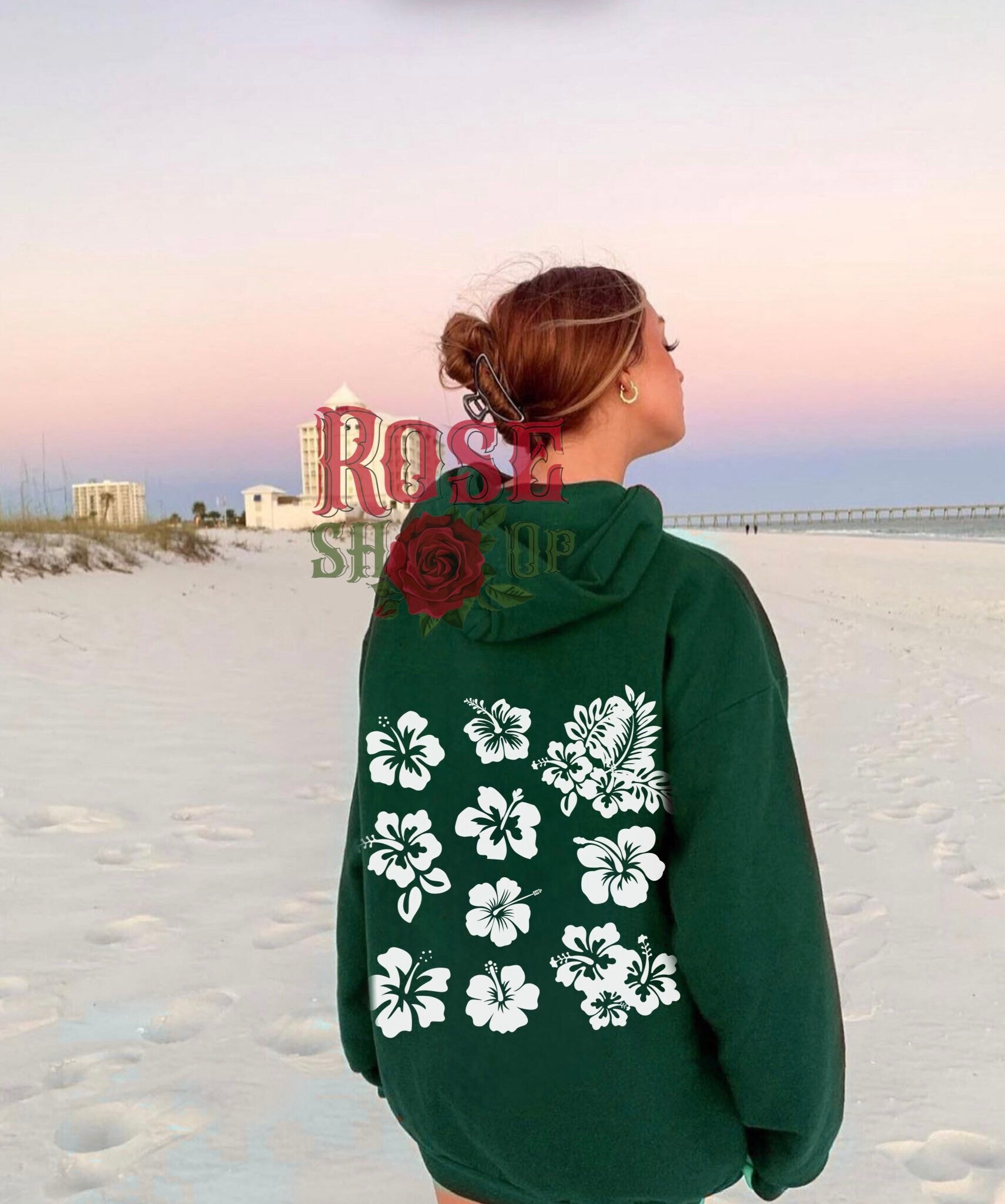 Siesta Beach Hoodies Hibiscus Flower Floral Hoodie Trendy Y2K Sorority Oversized Kleidung Cheery Vibes Siesta Beach Hoodies Hibiscus Flower Floral Hoodie Trendy Y2K Sorority Oversized Kleidung Cheery Vibes von RoseShopbyEve
