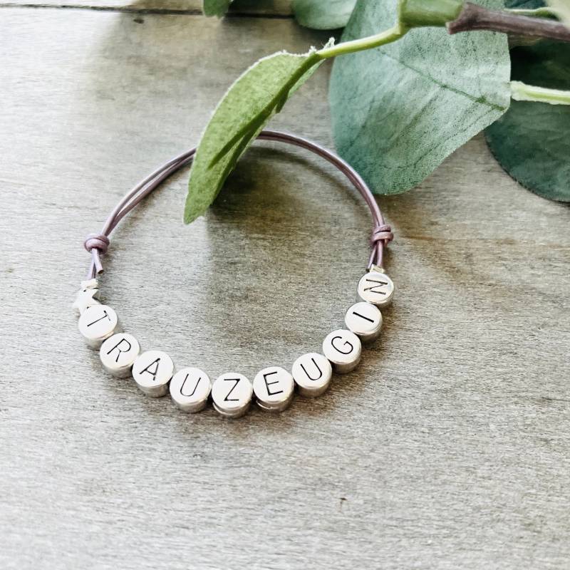 Armband Trauzeugin // Stern Fragen Geschenk von RoseandJack