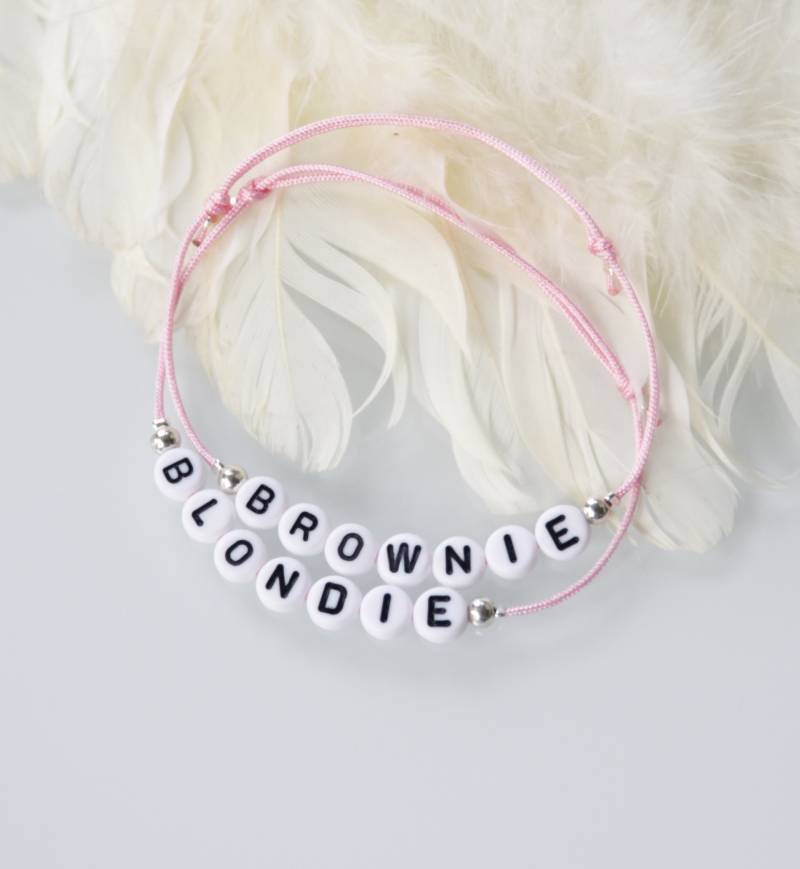 Armbandset Blondie & Brownie Auf Makramée von RoseandJack