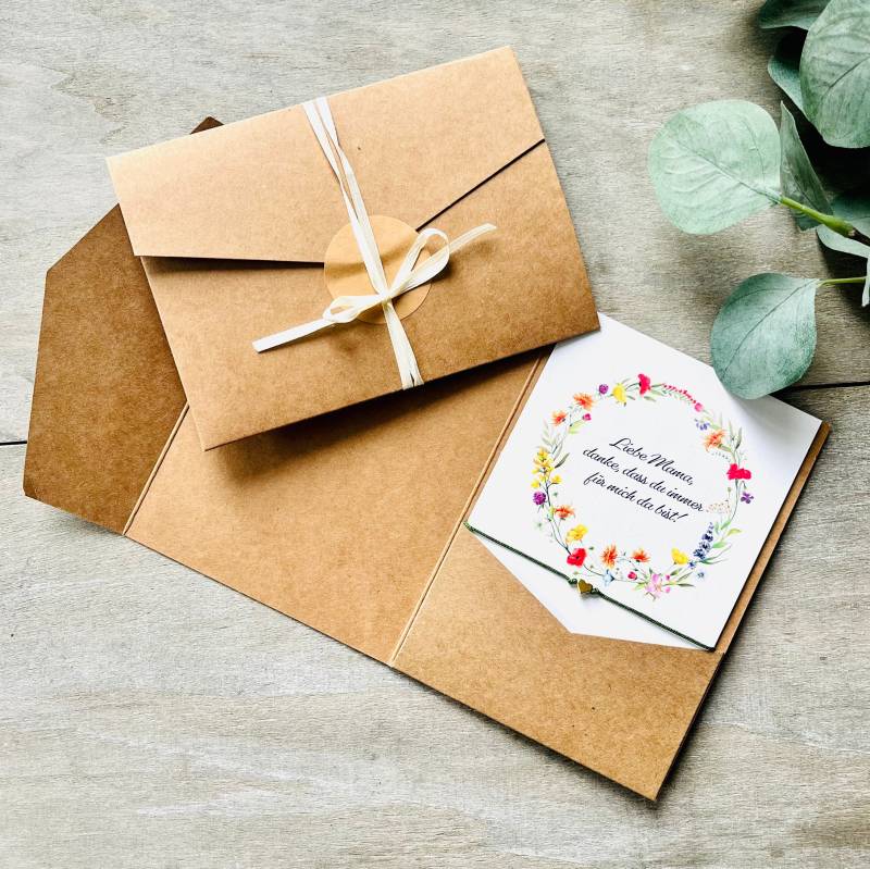 Karte Armband Geschenk Mutter Mama Pocketfold von RoseandJack