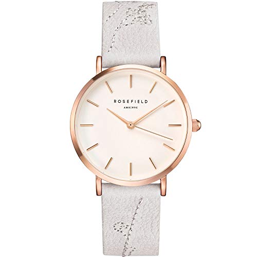 Rosefield Damen Analog Quarz Uhr mit Leder Armband CILIR-E93 von Rosefield