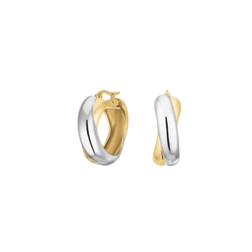 Rosefield Damen Ohrringe Duotone Crossed Hoops Ohrstecker Schmuck JEDCD-J978 von Rosefield