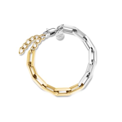 Rosefield Schmuck - Duotone Chain Bracelet - Silber Gold Duo - JBDCG-J708 von Rosefield