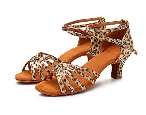 Latein Tanzschuhe für Frauen Latein Ballsaal UK Damen Peep Toe Kreuz Glitzer Strass Social Tango Ballsaal Salsa Latein Modern Tanzschuhe Hochzeit Party Heels Schuhe von Rosefinch