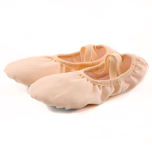 Rosefinch Ballettschuhe Tanzschuhe für Mädchen und Damen Geteilte Ledersohle Canvas Ballett schläppchen für Kinder und Erwachsene Ballerinas 25 von Rosefinch