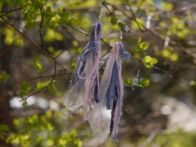 Ohrringe - Rose Trifft Blau von RosemarysTraum