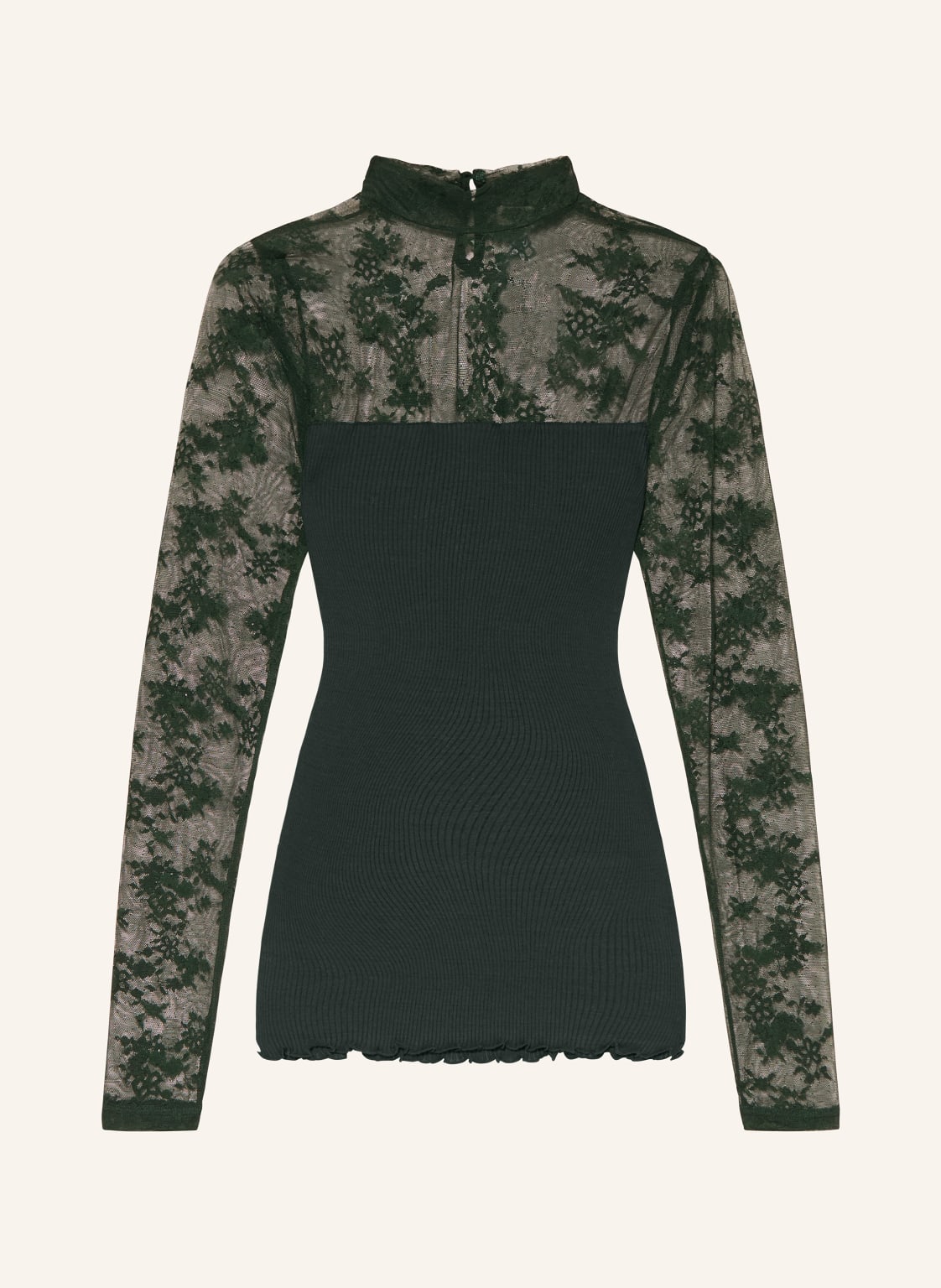 Rosemunde Longsleeve Balta Im Materialmix gruen von Rosemunde