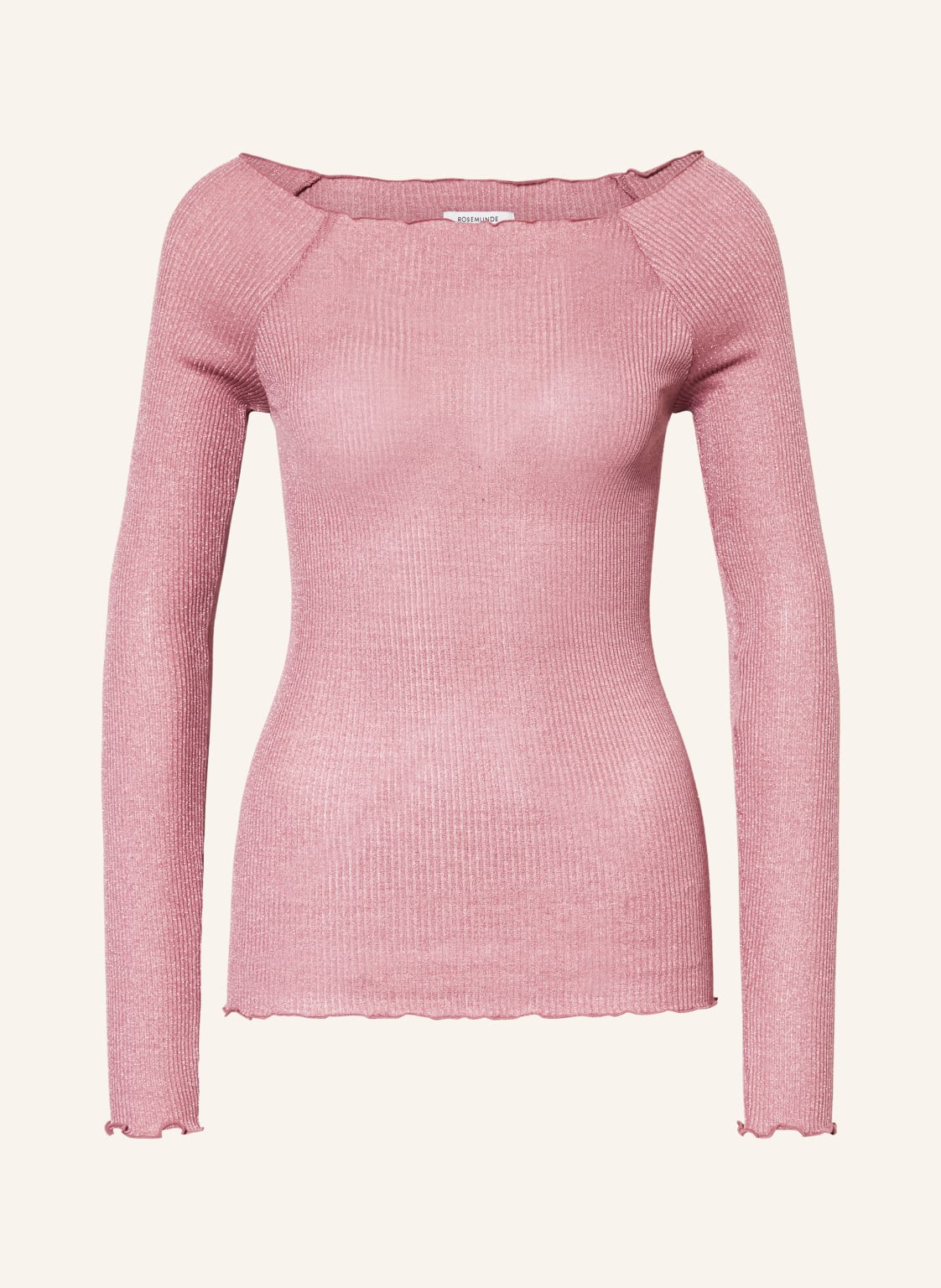 Rosemunde Longsleeve Bliss Mit Seide Und Glitzergarn rosa von Rosemunde