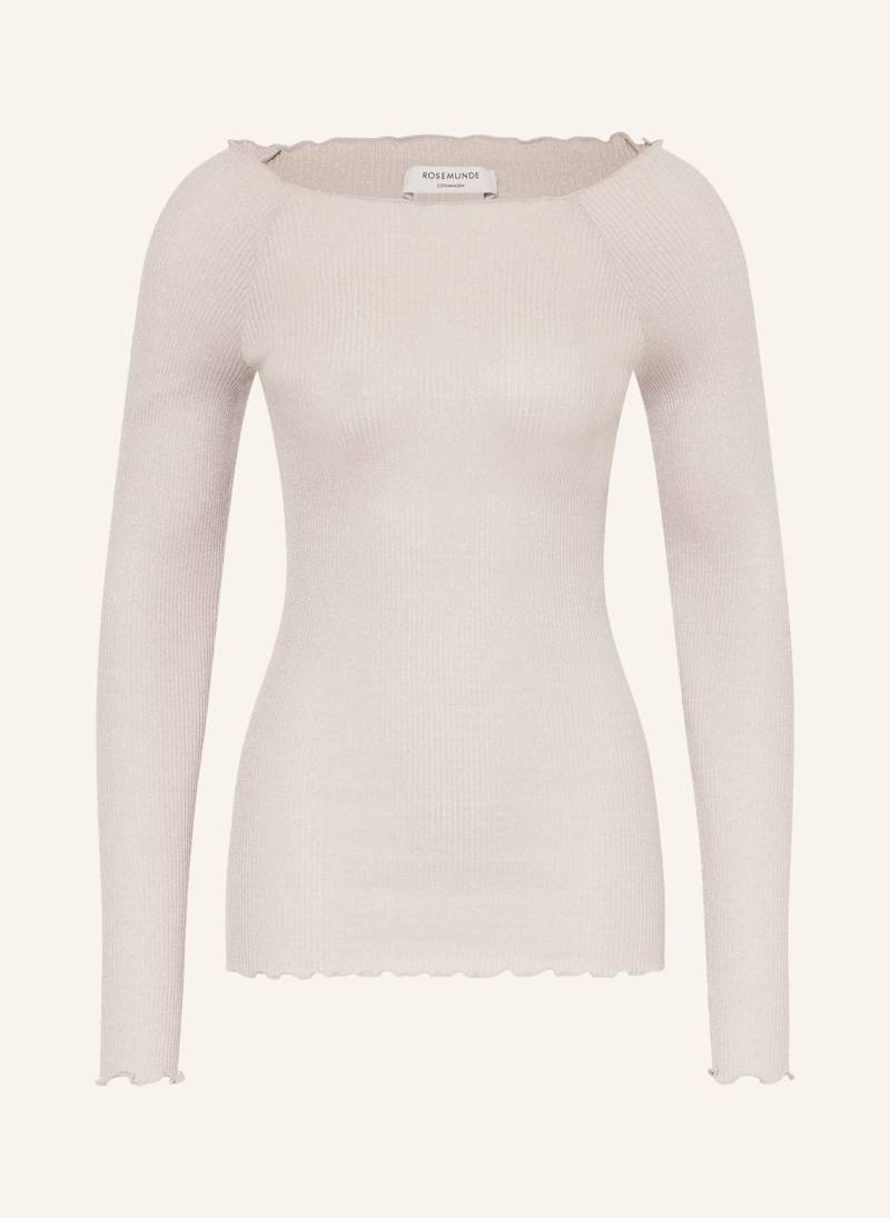 Rosemunde Longsleeve Bliss Mit Seide Und Glitzergarn weiss von Rosemunde
