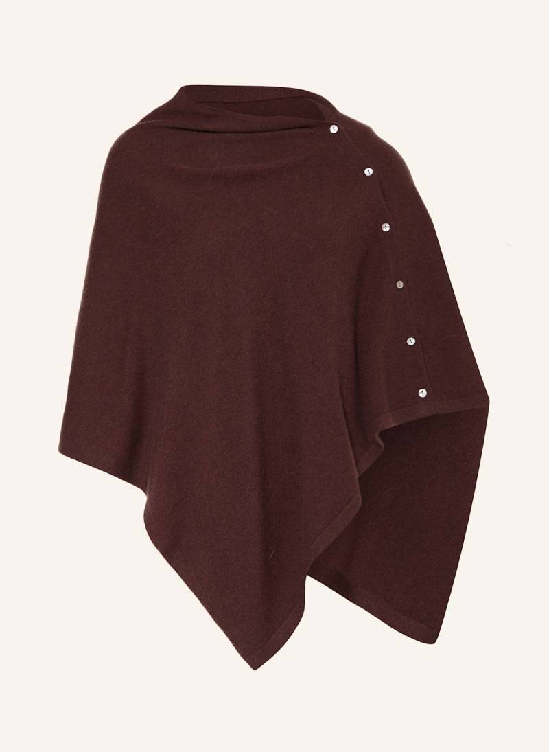 Rosemunde Poncho Mit Cashmere rot von Rosemunde