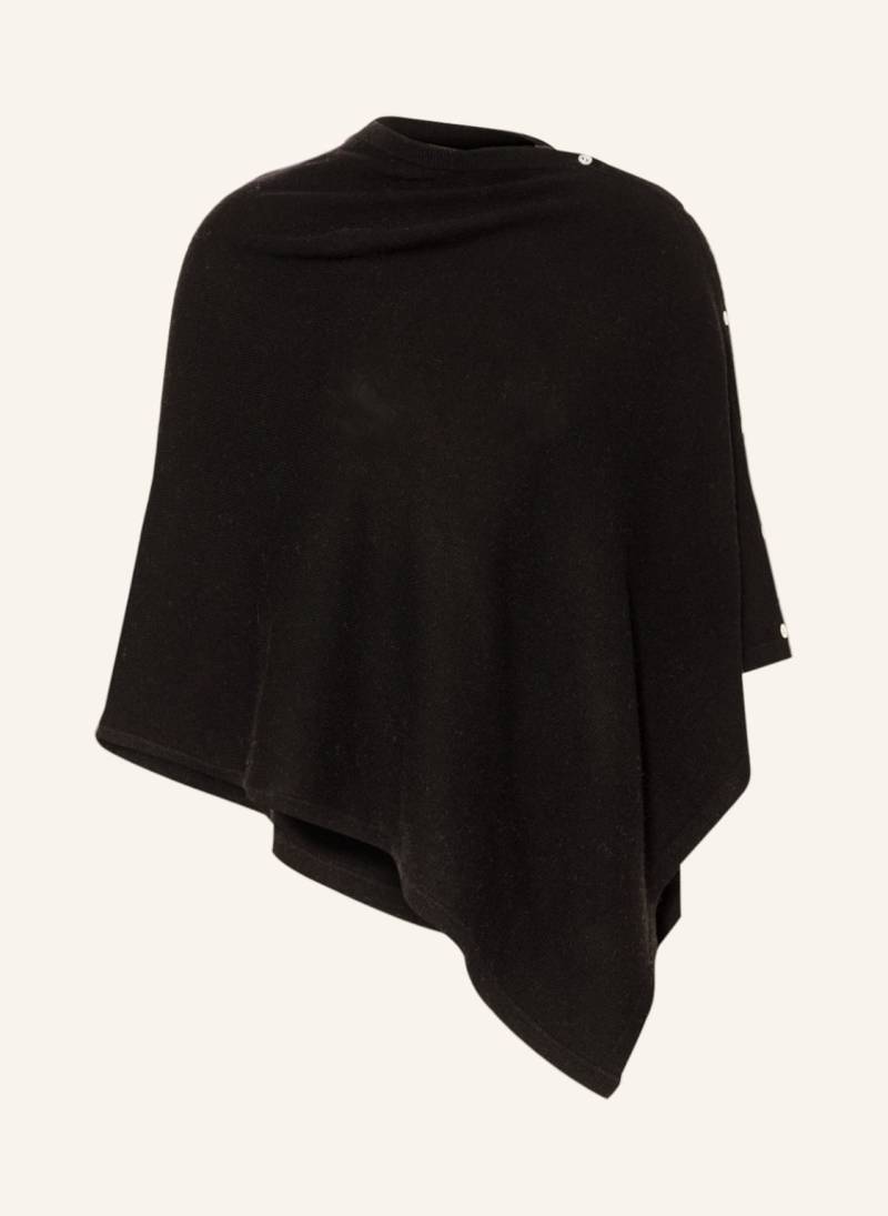 Rosemunde Poncho Mit Cashmere schwarz von Rosemunde
