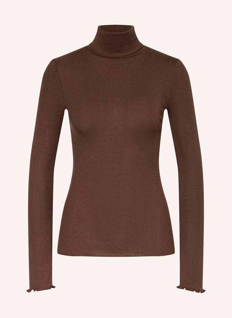 Rosemunde Rollkragenshirt Babette Aus Seide rot von Rosemunde