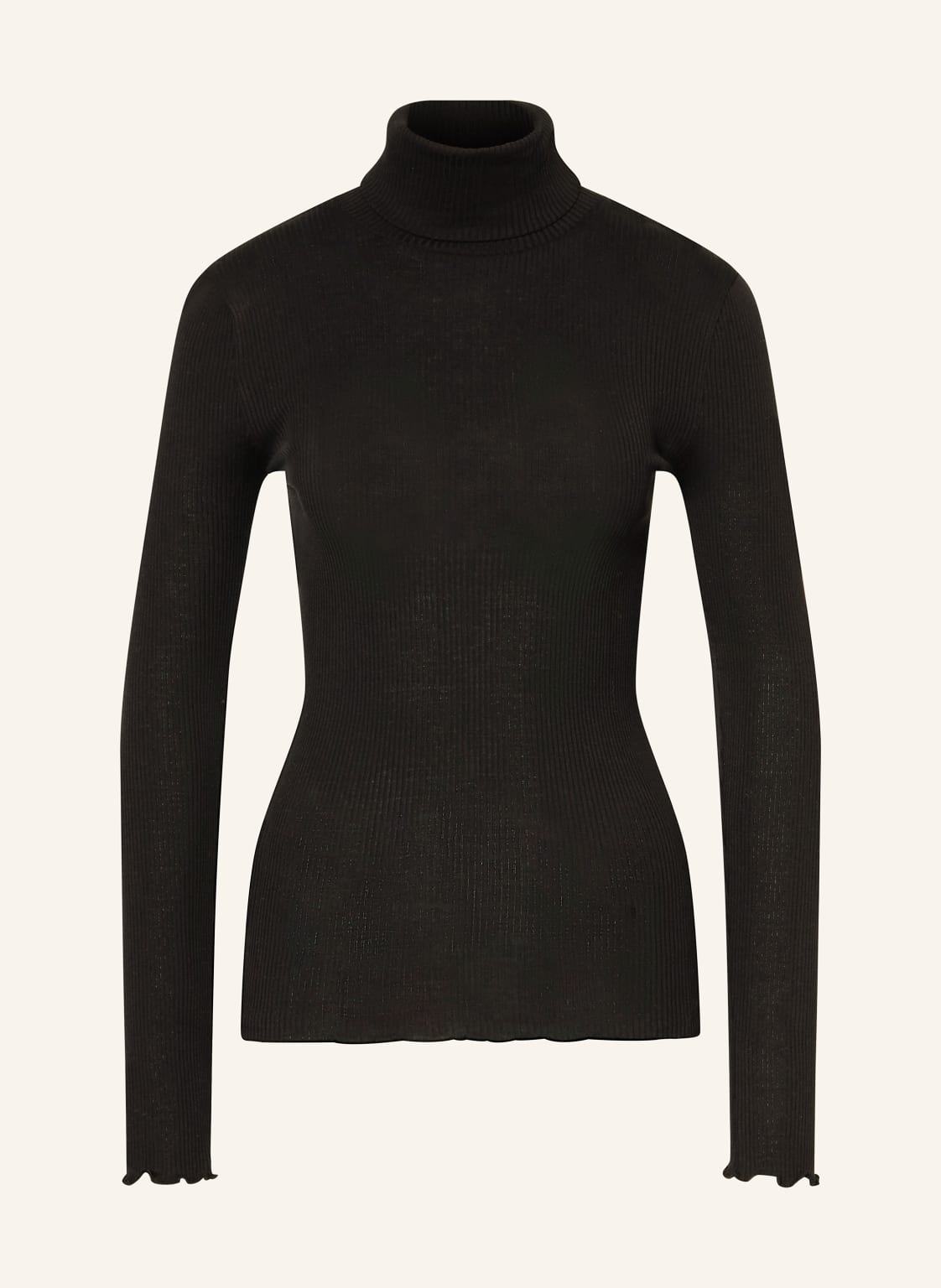 Rosemunde Rollkragenshirt Beatha Mit Seide schwarz von Rosemunde