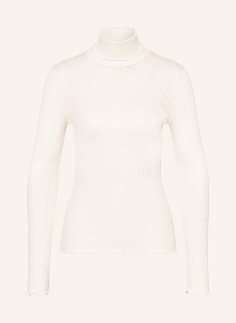 Rosemunde Rollkragenshirt Beatha Mit Seide weiss von Rosemunde