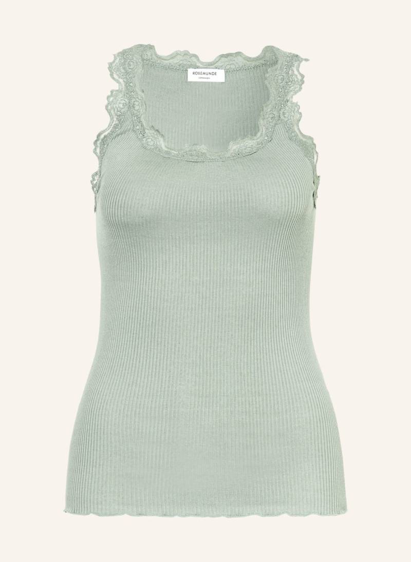 Rosemunde Seidentop Babette Mit Spitze gruen von Rosemunde