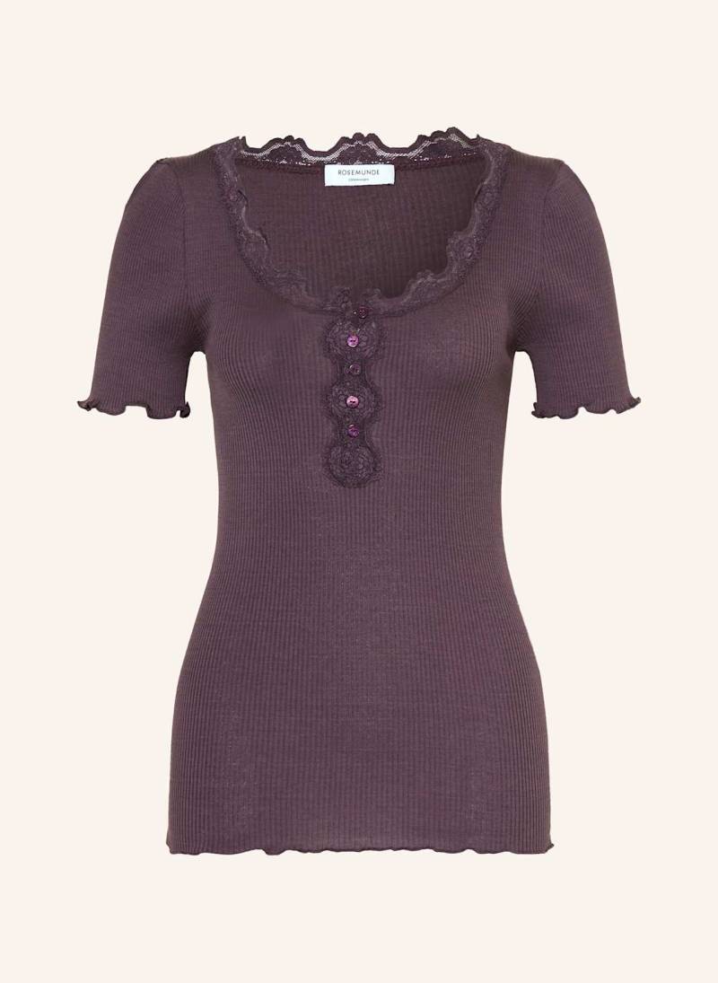 Rosemunde T-Shirt Beatha Mit Seide lila von Rosemunde