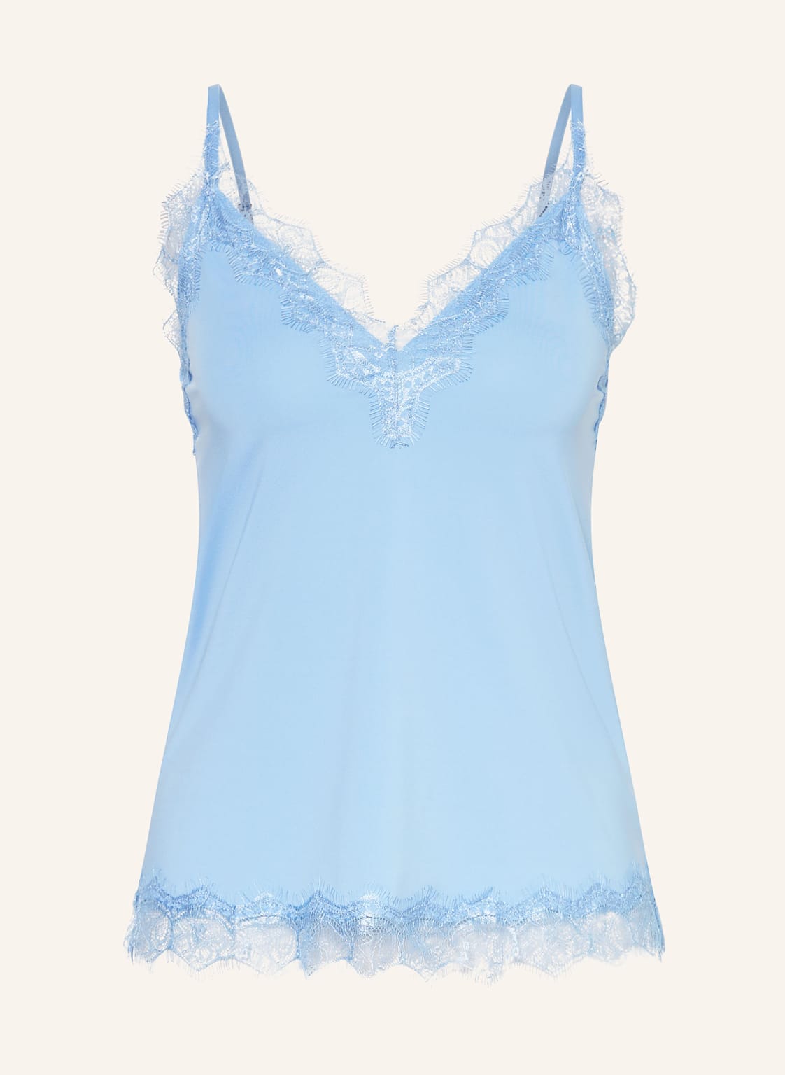 Rosemunde Top Billie Mit Spitze blau von Rosemunde