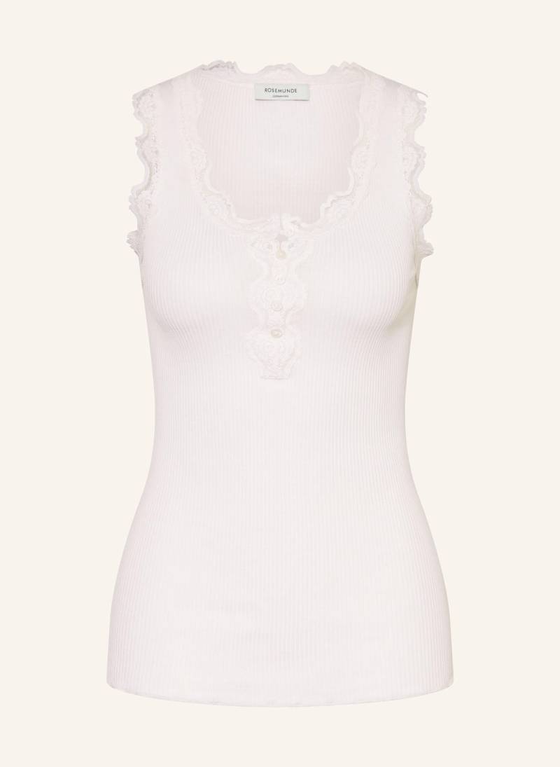 Rosemunde Top Rwbeatha Sl Mit Spitze Und Seide weiss von Rosemunde