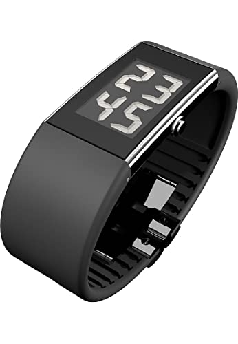 Rosendahl RS43103 LCD-Armbanduhr mit schwarzem Kunststoff-Armband. von Rosendahl