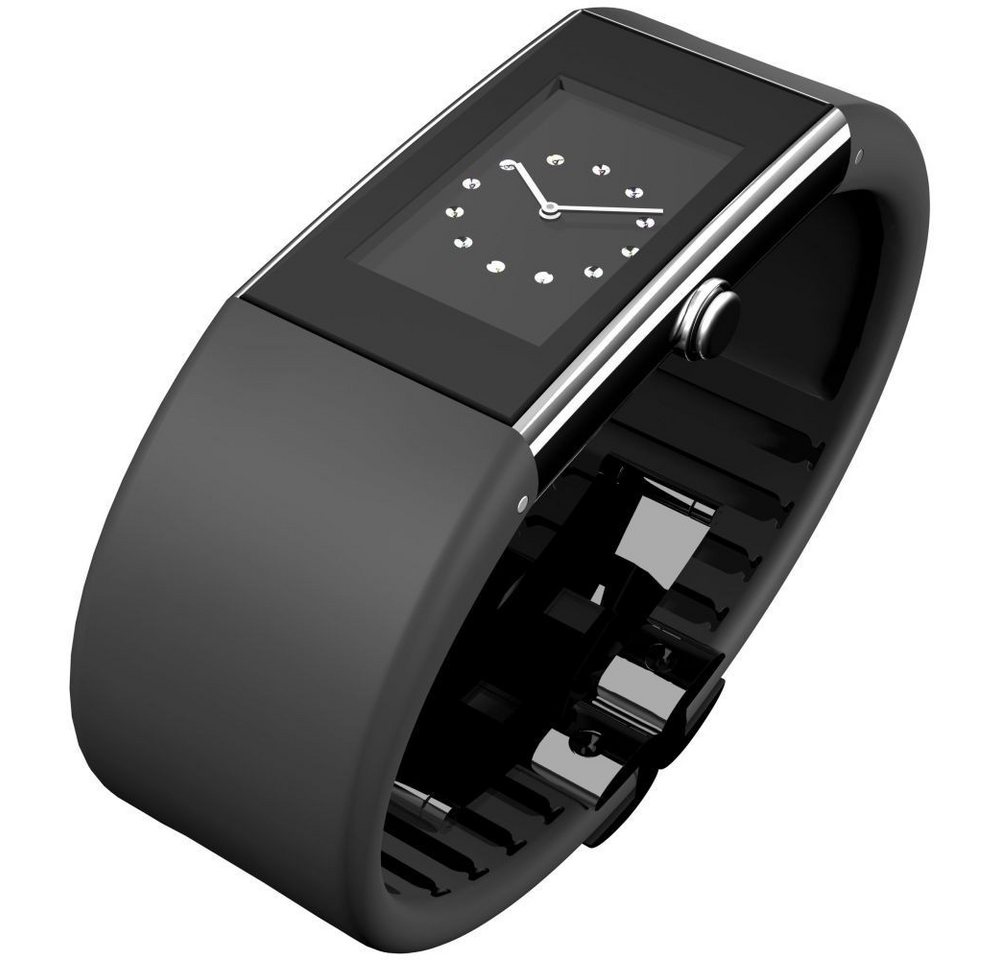 Rosendahl Quarzuhr ROSENDAHL Damen Armbanduhr WATCH II 43183 schwarz / silber B. 20 mm von Rosendahl