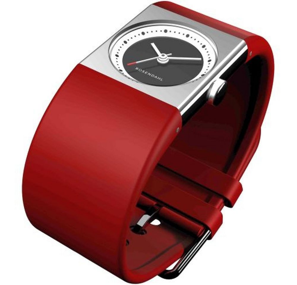 Rosendahl Quarzuhr ROSENDAHL Damen Armbanduhr WATCH IV 43262 silber / schwarz B. 23 mm Rosendahl Quarzuhr ROSENDAHL Damen Armbanduhr WATCH IV 43262 silber / schwarz B. 23 mm von Rosendahl