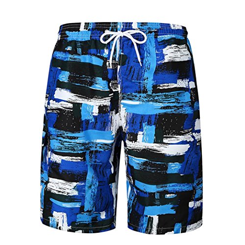 Shorts Herren Rosennie Männer Casual Bedruckt Pocket Strand Arbeit Casual Männer Kurze Hosen Shorts Jungen Sweatpants Classic Strandhosen Sporthose Sport Fitness Sommerhosen (2XL, Mehrfarbig A) von Rosennie_Bluse