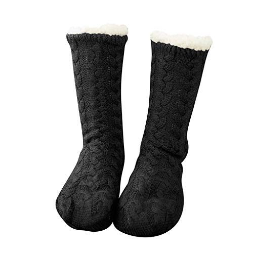 Rosennie Anti Rutsch Socken, Bodensocken Winter Hausschuhe Socken, Damen Herren Kuschelsocken Winter Warme Socken Stoppersocken Nicht Gleiten Strick Baumwollsocken Teppichsocken von Rosennie