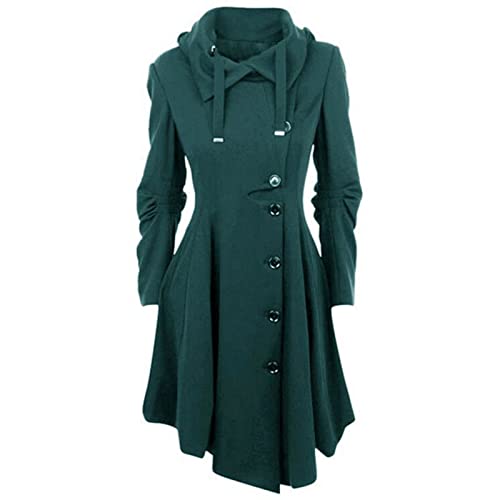 Rosennie Damen Mantel Trenchcoat Lang Wollmantel Umlegekragen Langarm Frauen Mittellanger Mantel Herbst Winter Elegant Einfarbig Frauenmantel Oversize Elegant Damen Übergangsjacke Wintermantel Rosennie Damen Mantel Trenchcoat Lang Wollmantel Umlegekragen Langarm Frauen Mittellanger Mantel Herbst Winter Elegant Einfarbig Frauenmantel Oversize Elegant Damen Übergangsjacke Wintermantel von Rosennie