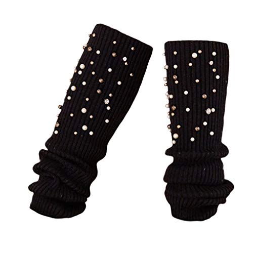 Rosennie Damen Wollstulpen extra lang Stulpen Beinwärmer Socken Leggings den Kniestrümpfen lange Strümpfe Warm Frauen Overknees Beinstulpen Kurze Knopf Leg Warmers Socken von Rosennie