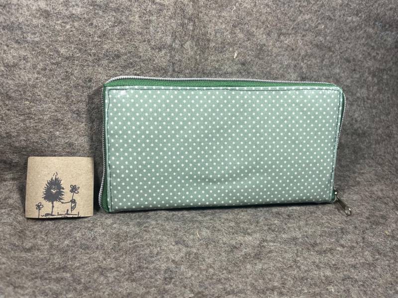 Geldbeutel, Portmonee, Geldbörse, Wachstuch, Handgefertigt von RosenrabeSchaetze