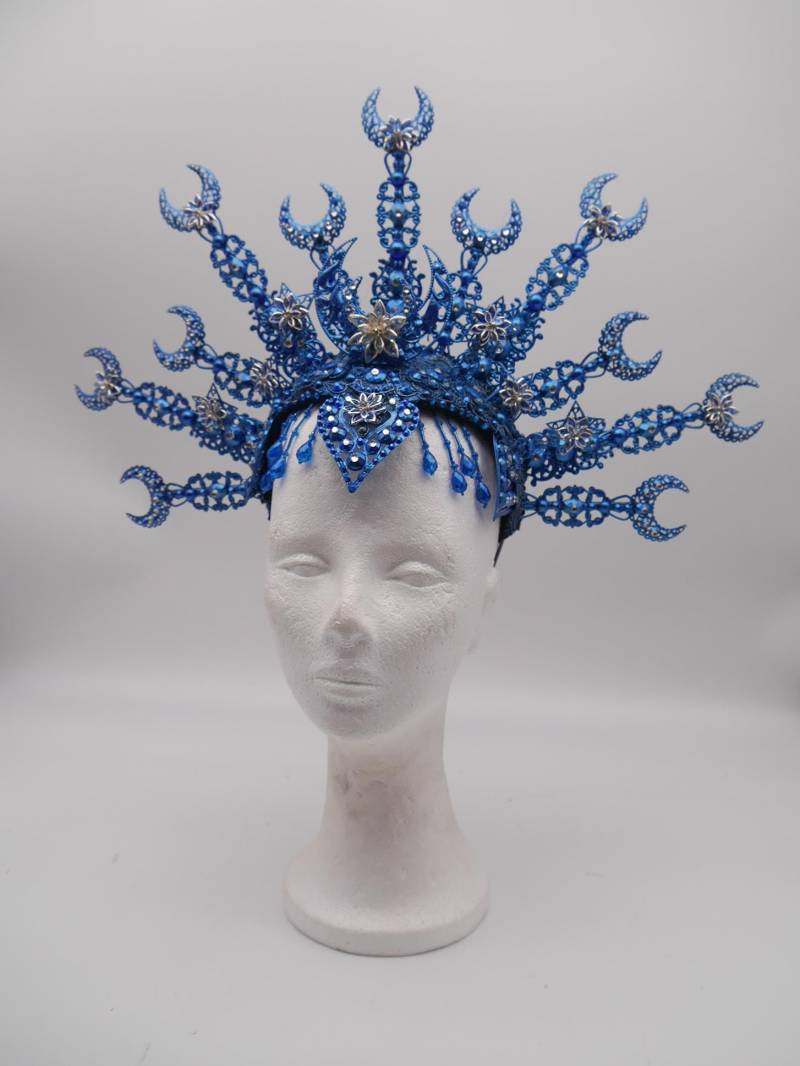 Celestial Moon Crown ~ Nyx Collection Halo - Moonshine Headpiece Royal Gloriole von Rosenrotdesign