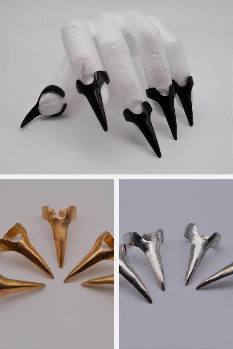 Elegant Claw ~ Style Fingertip Ring Tip Nail Kralle Finger von Rosenrotdesign