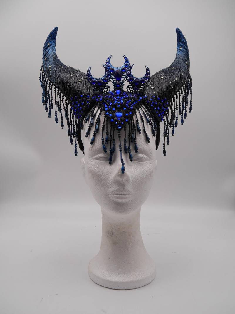 Nyx Maleficent Horns - Collection ~ Gothic Hörner Fantasy Kopfschmuck Dämon Hexe Festival Occult Wicca Moon von Rosenrotdesign