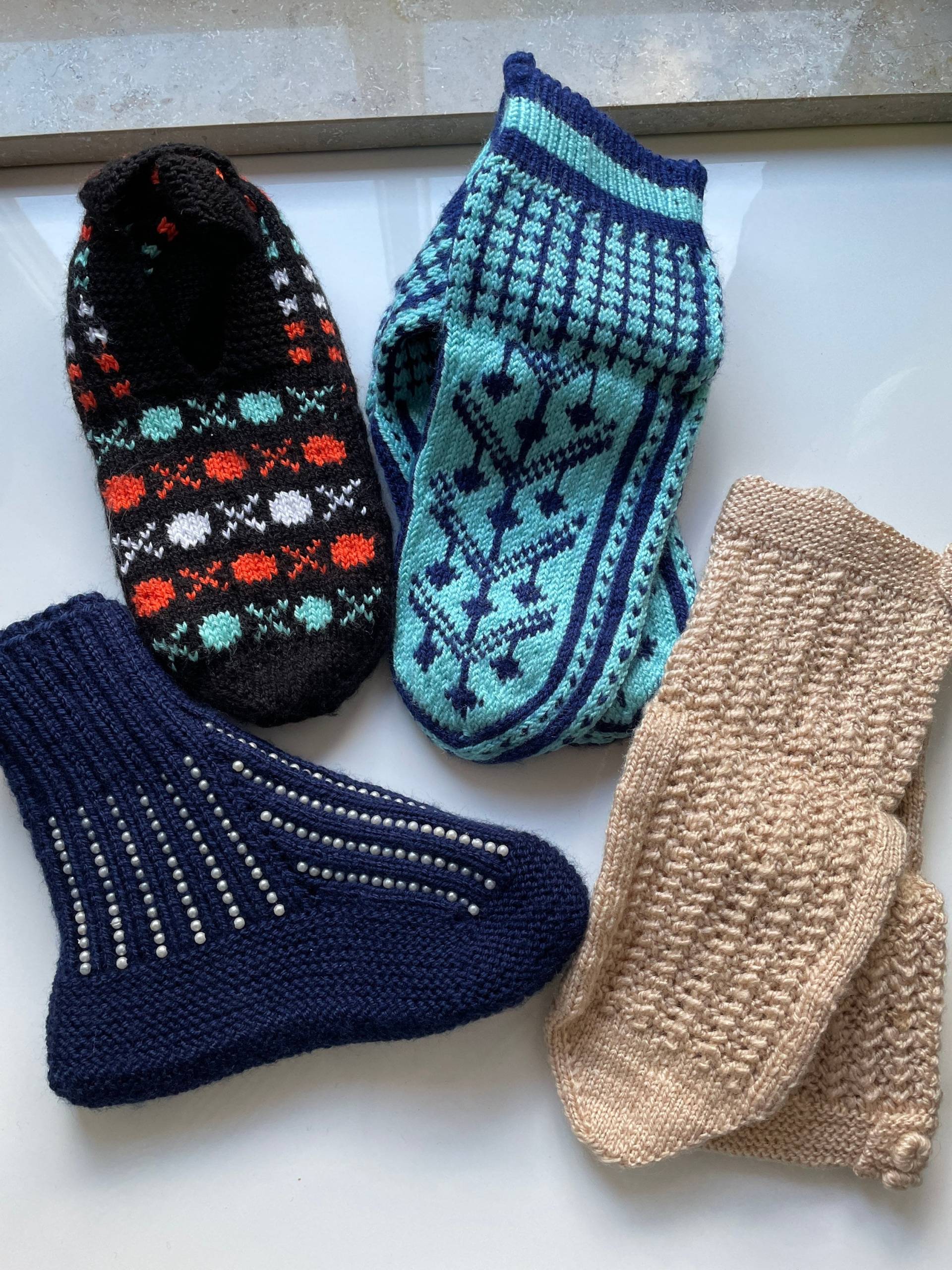 Ceyiz/Ceyizlik Patik Örgü Corap Knit Strick Handarbeit/ Handmade Winter Warm von Rosenstreuer