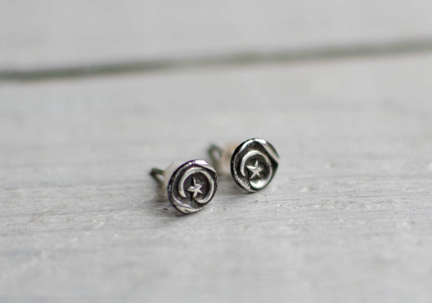 stern-Ohrstecker Aus Massivem Silber | 925, Schwarz-Weiß, Geschenk stern-Ohrstecker Aus Massivem Silber | 925, Schwarz-Weiß, Geschenk von Rosepoudre