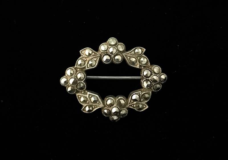 Art Deco Markasit Brosche Vintage Floral Silber Brosche Art Deco Markasit Brosche Vintage Floral Silber Brosche von RosesandBloom