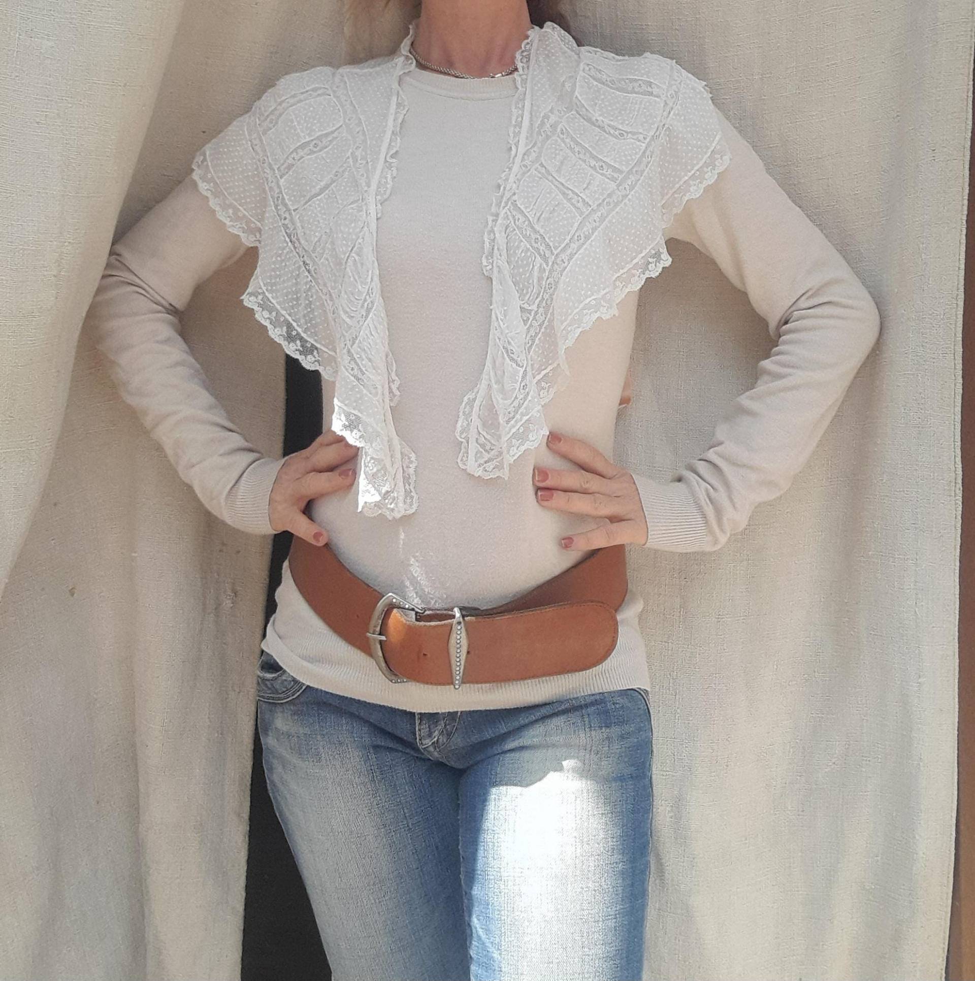 Antiker Spitzenschal Antiker Spitzenschal von RosesandVintageShop