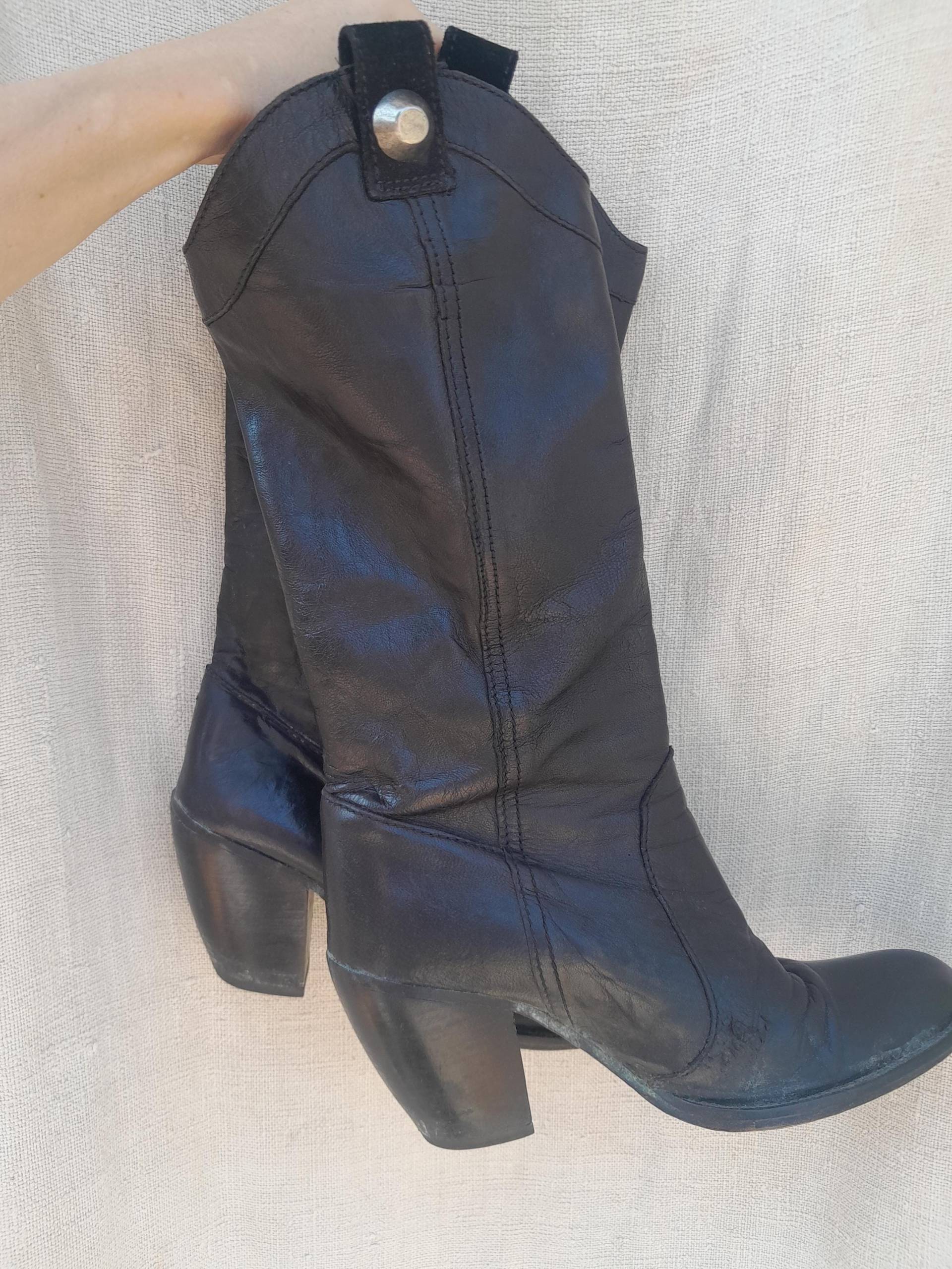 Miss Sixty ~ Vintage Lederstiefel Hergestellt in Italien Miss Sixty ~ Vintage Lederstiefel Hergestellt in Italien von RosesandVintageShop