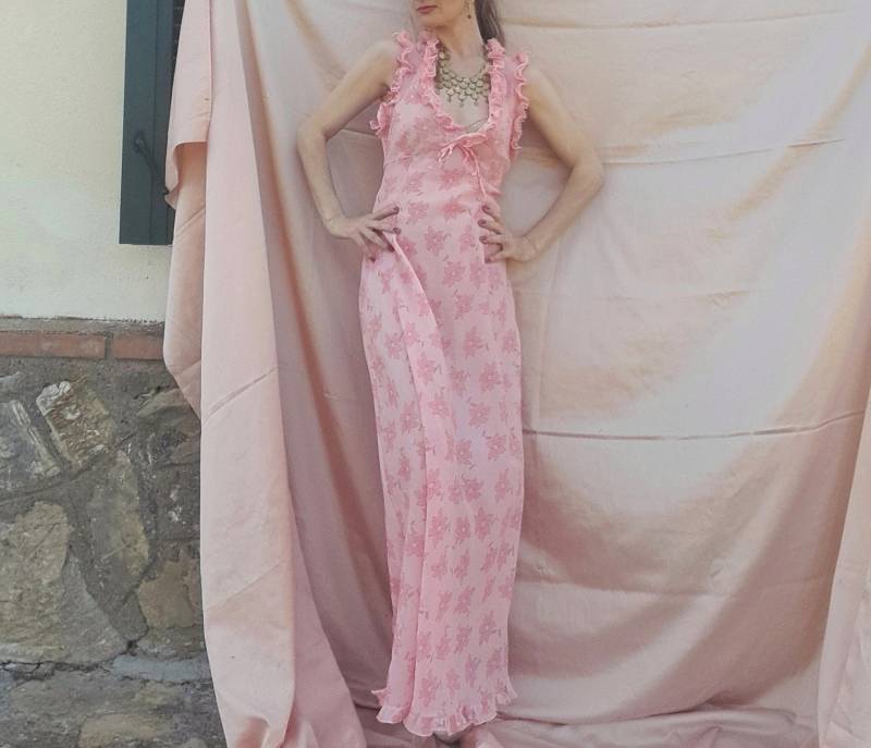 Vintage 70Er Jahre Rosa Maxikleid Vintage 70Er Jahre Rosa Maxikleid von RosesandVintageShop