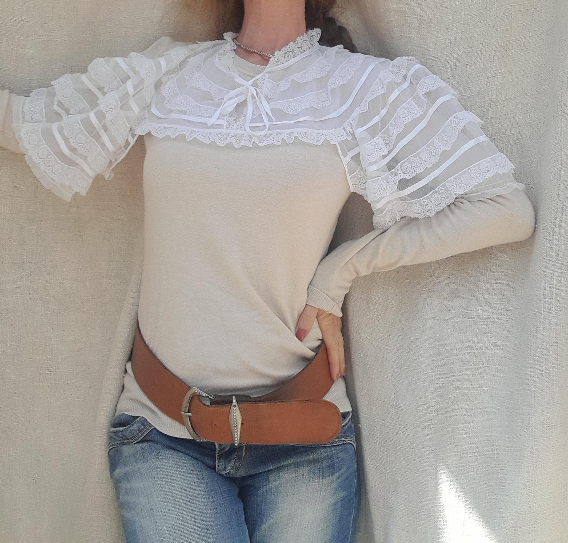 Vintage Spitzentop Vintage Spitzentop von RosesandVintageShop