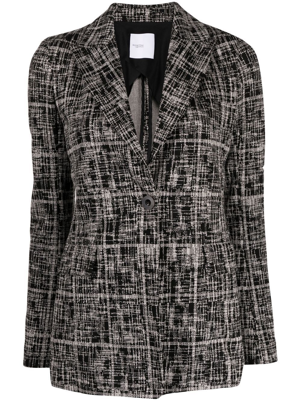 Rosetta Getty Blazer mit Check - Schwarz von Rosetta Getty