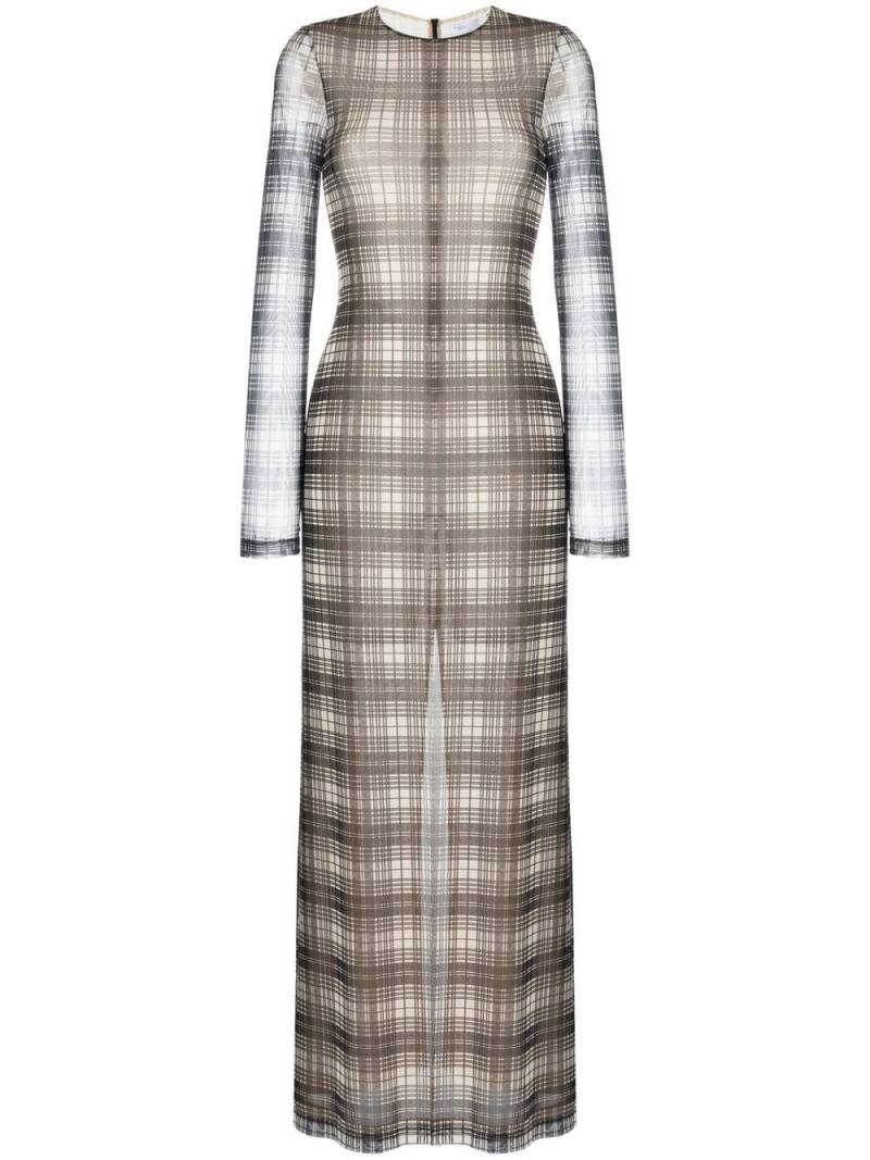 Rosetta Getty Kleid mit Check - Schwarz von Rosetta Getty