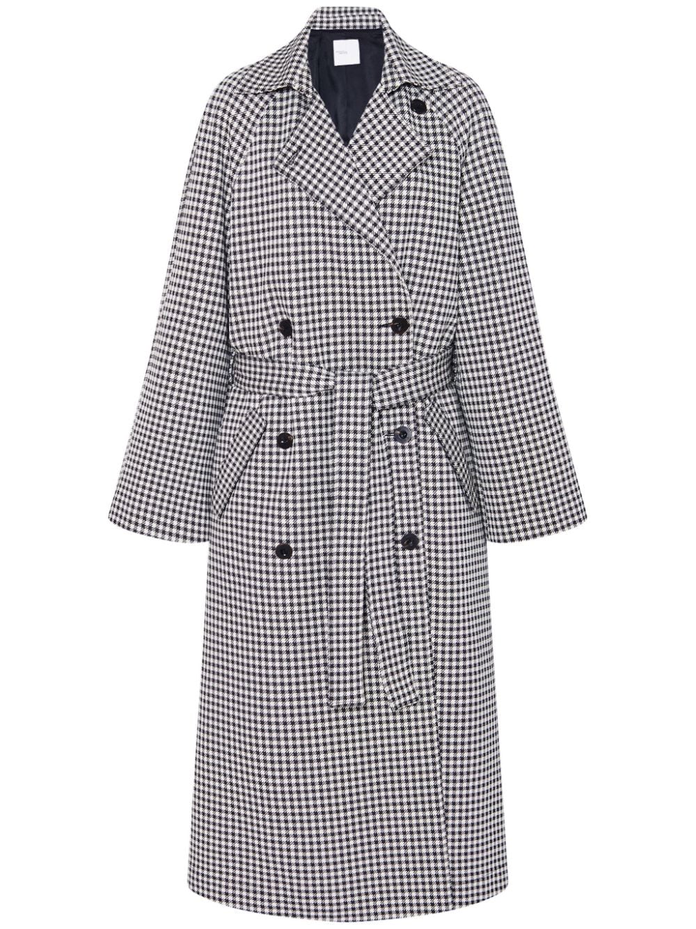 Rosetta Getty Trenchcoat mit Karomuster - Schwarz von Rosetta Getty