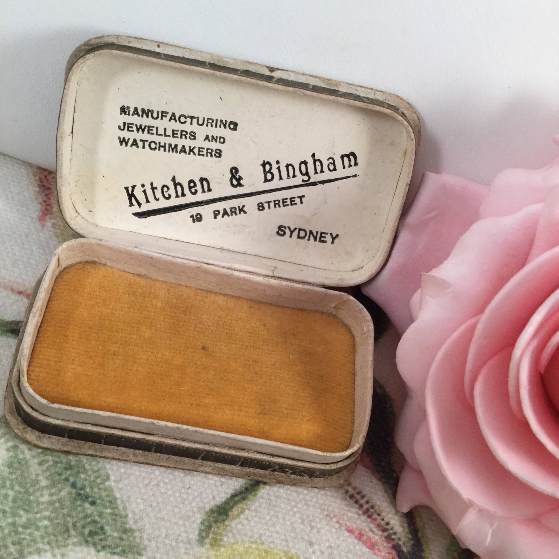 Antike Schmuck Box Küche & Bingham Sydney Vintage Fall von Roseworthysvintage
