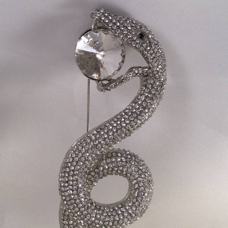 Große Vintage Schmuck Weiß Kristalle Silber Schlangen Brosche Pin Riesige Startbahn Modegröße Für Mantel Schal Hut Antik Art Deco Kleid Große Vintage Schmuck Weiß Kristalle Silber Schlangen Brosche Pin Riesige Startbahn Modegröße Für Mantel Schal Hut Antik Art Deco Kleid von Roseworthysvintage