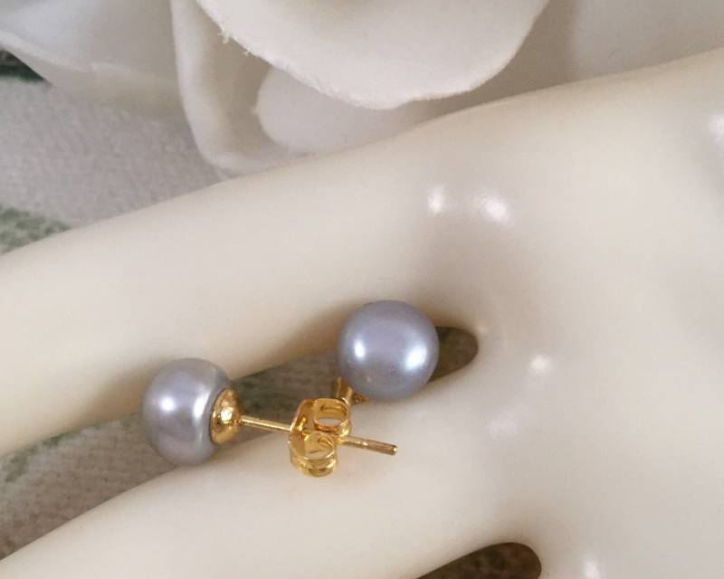 Vintage Schmuck Gelb Gold Grau Perlen Ohrringe Antik Art Deco Kleid Vintage Schmuck Gelb Gold Grau Perlen Ohrringe Antik Art Deco Kleid von Roseworthysvintage