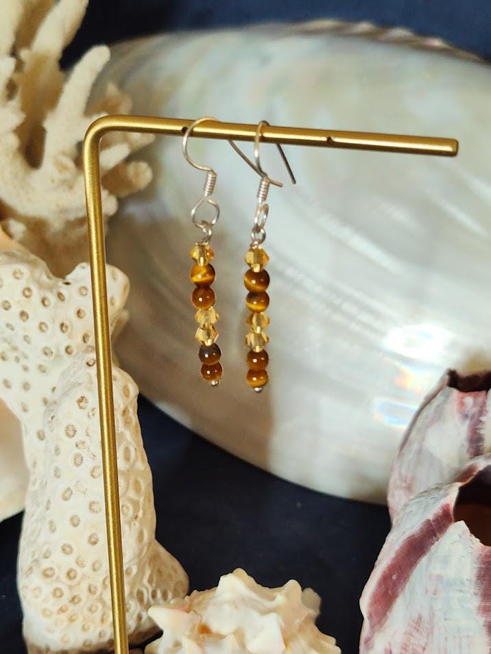 Tigerauge Ohrringe Tigerauge Ohrringe von RoseyTomorrows